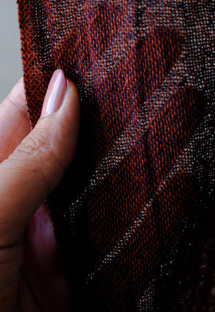 Yarn-Dyed Textured Hemp Crepe, 58” Wide, 96 GSM