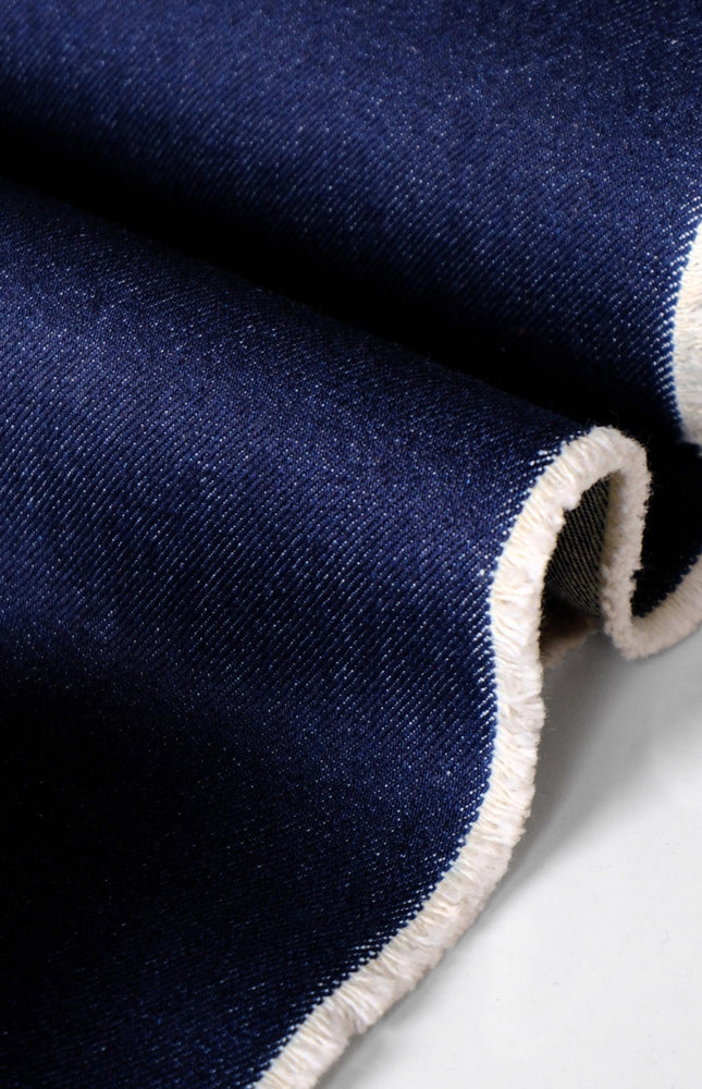 16 oz Indigo Washed Denim Fabric, 58" Wide, 550 GSM