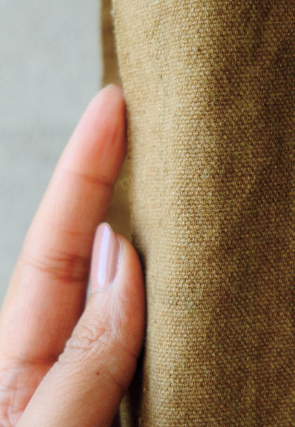 Sun-Faded Cotton Duck Canvas Fabric, 320 GSM, 58" Wide Natural Greige Textile