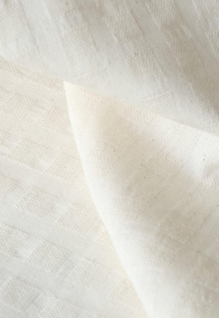 Handwoven Kala Cotton Dobby Fabric, 170 GSM, 45” Wide