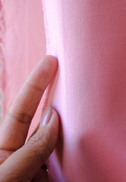 Soft Pink Cotton Drill Fabric, 368 GSM Heavyweight Twill, 56” Wide