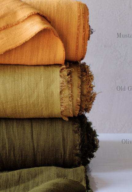 Handwoven Stinging Nettle Fabric: Plant-Dyed Textile, 50" Wide, 320 GSM