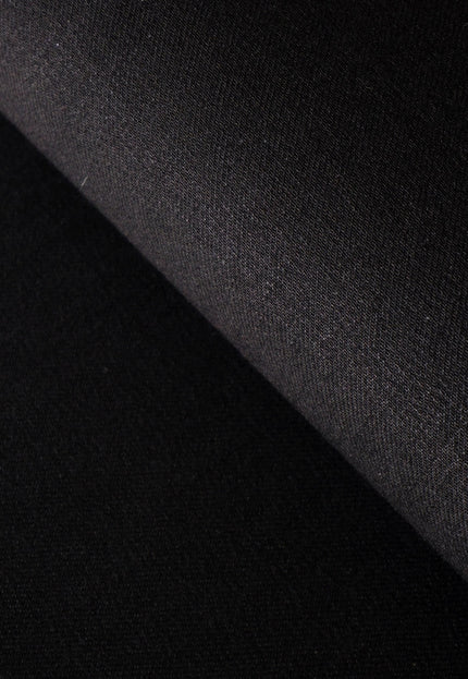 Jet Black & Black Raw Selvedge Denim Fabric - 33" Wide, 390 GSM (12.5 oz)