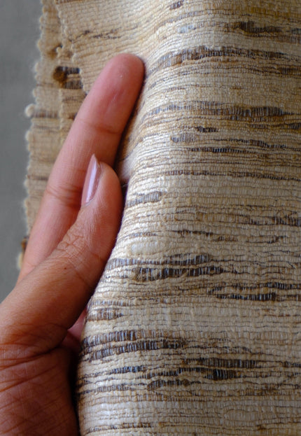 Handwoven Wild Tussar Peace Silk Fabric by the Yard | 44” Wide | 280 GSM