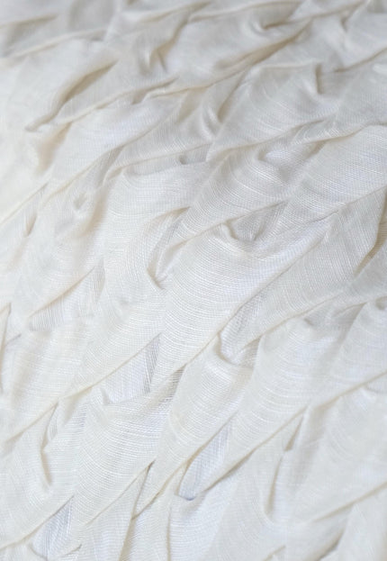Hand-Tufted Mulberry Silk Fabric, 200 GSM, 22" Wide
