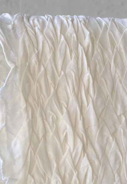 Hand-Tufted Mulberry Silk Fabric, 200 GSM, 22" Wide