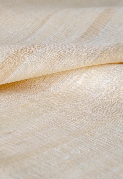 Handwoven Washed Tussar Silk Fabric | Softened Wild Silk | 44” Wide | 170 GSM