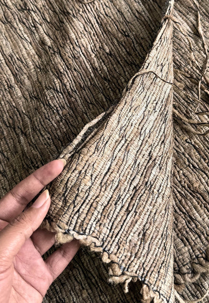 Handwoven Wild Silk Fabric by the Yard | Forest-Foraged Cocoons | 44” Wide | 480 GSM