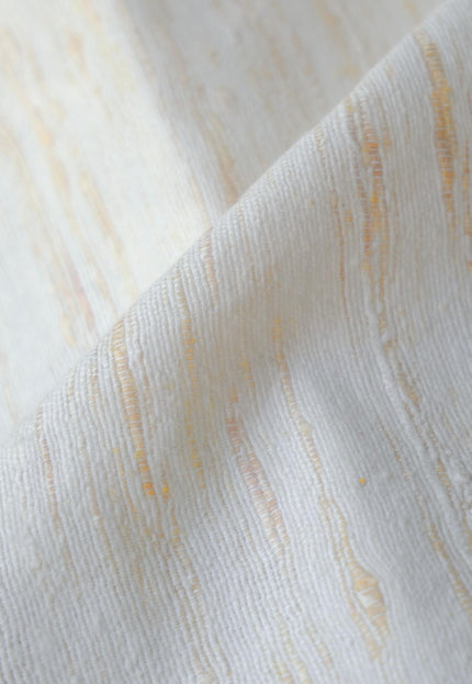 Handwoven Eri Silk Fabric by the Yard | Natural Ivory Peace Silk | 44” Wide | 240 GSM