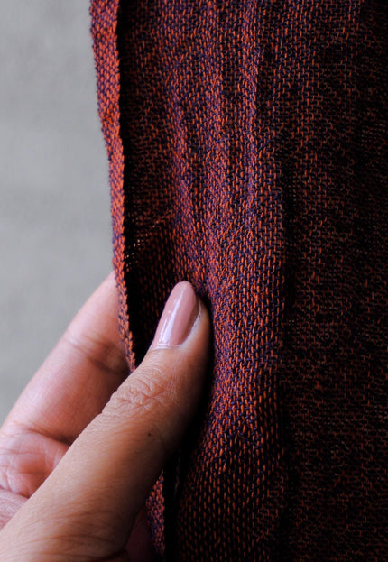 Yarn-Dyed Textured Hemp Crepe, 58” Wide, 96 GSM