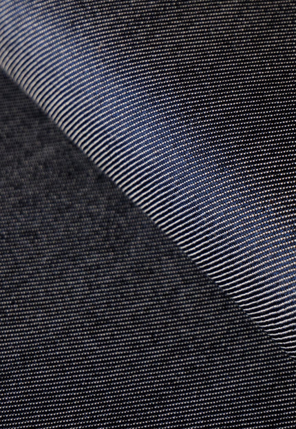 Tencel™ - Linen Denim Fabric, Navy Blue, 125 GSM Lightweight Twill, 54" inches wide