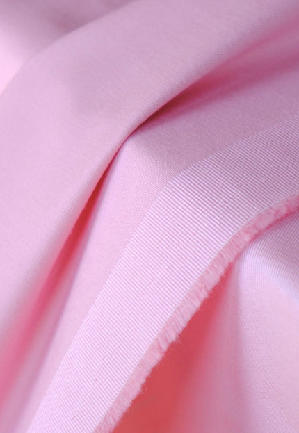 Soft Pink Cotton Drill Fabric, 368 GSM Heavyweight Twill, 56” Wide