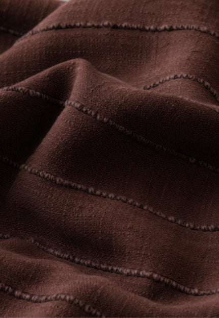 Handwoven Peace Tussar Noil Striped Silk | 44” Wide | ~ 200 GSM