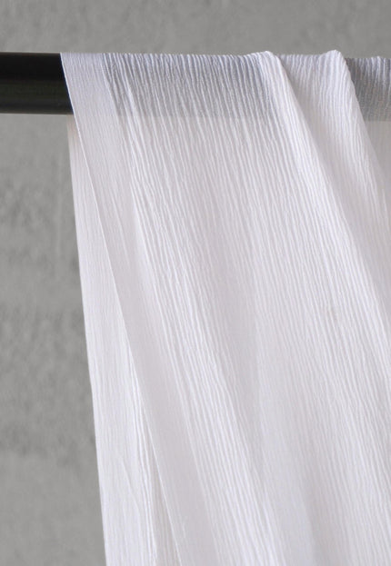 Mulberry Silk Chiffon Fabric, 90 GSM White Silk, 44” Wide