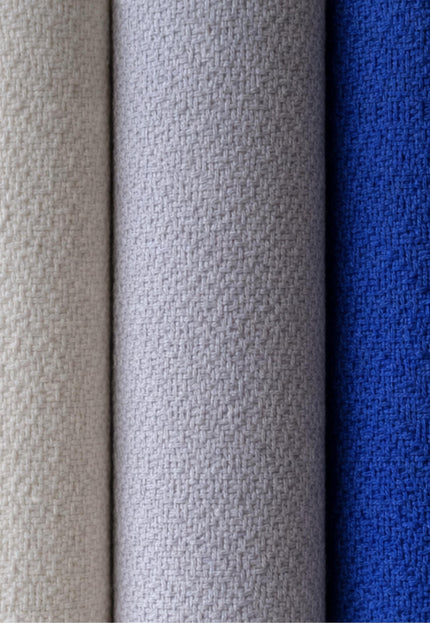 Zen Grid Weave Wool - Cotton Blended Fabric by the yard | 300 GSM | 54” Wide