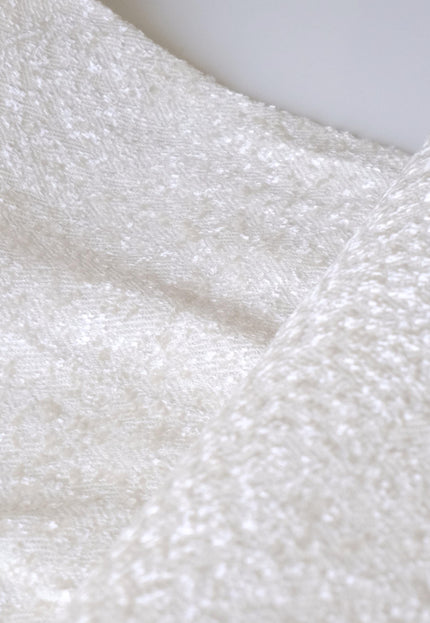 Linen + Merino Wool Moss-Textured Jacquard Fabric | 350 GSM | 48” Wide