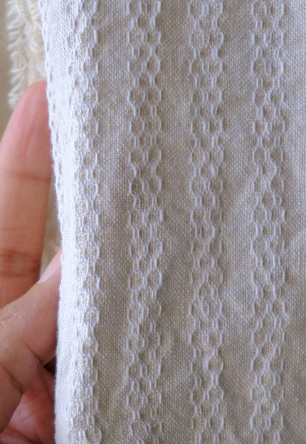 Hemp Dobby Fabric by the yard, 50" wide, 250 GSM