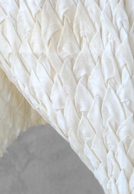 Hand-Tufted Mulberry Silk Fabric, 200 GSM, 22" Wide
