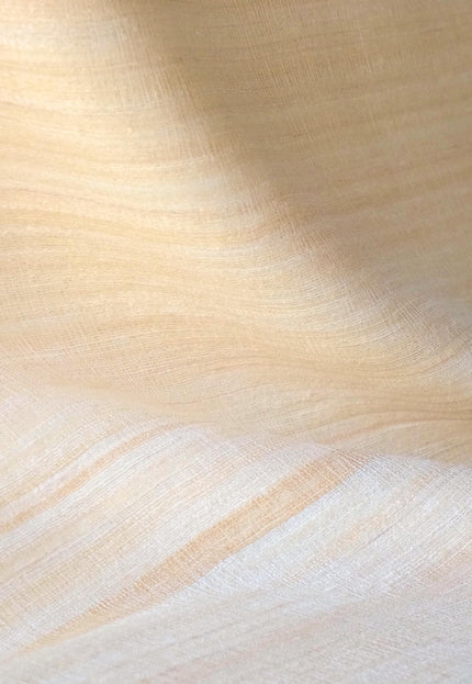 Handwoven Washed Tussar Silk Fabric | Softened Wild Silk | 44” Wide | 170 GSM