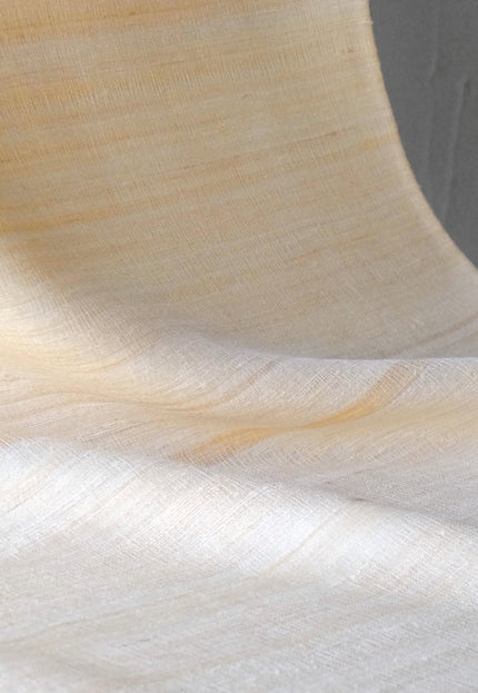 Handwoven Washed Tussar Silk Fabric | Softened Wild Silk | 44” Wide | 170 GSM