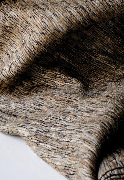 Handwoven Wild Silk Fabric by the Yard | Forest-Foraged Cocoons | 44” Wide | 480 GSM