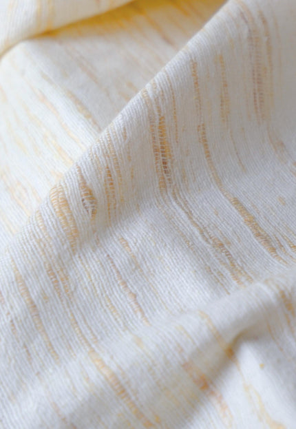 Handwoven Eri Silk Fabric by the Yard | Natural Ivory Peace Silk | 44” Wide | 240 GSM