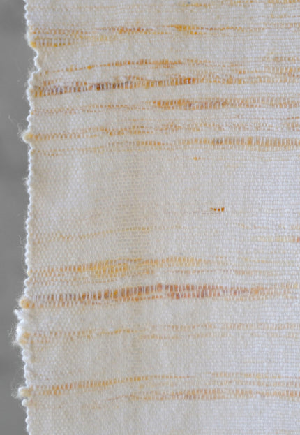 Handwoven Eri Silk Fabric by the Yard | Natural Ivory Peace Silk | 44” Wide | 240 GSM