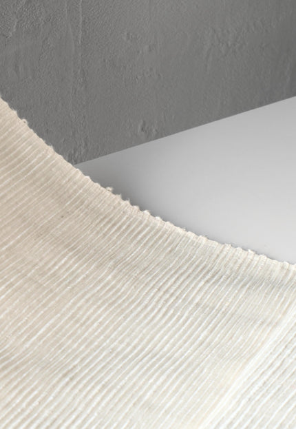 Tussar Silk Noil Striped Fabric | 280 GSM | 44” Wide