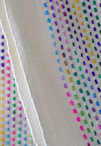 Rainbow Cotton-Wool Jacquard Fabric, 40" Wide, 630 GSM
