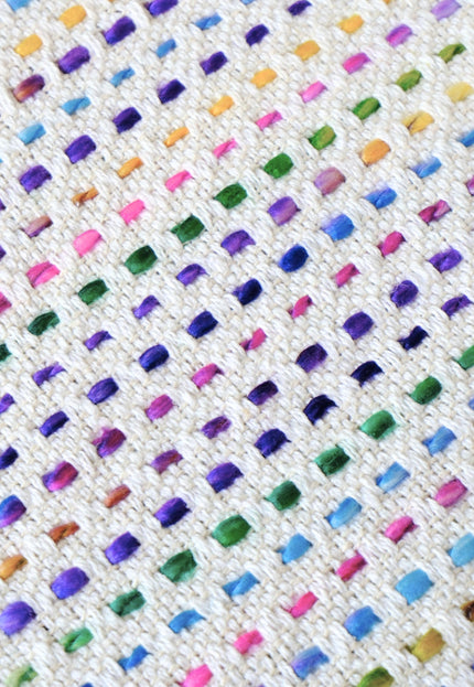 Rainbow Cotton-Wool Jacquard Fabric, 40" Wide, 630 GSM