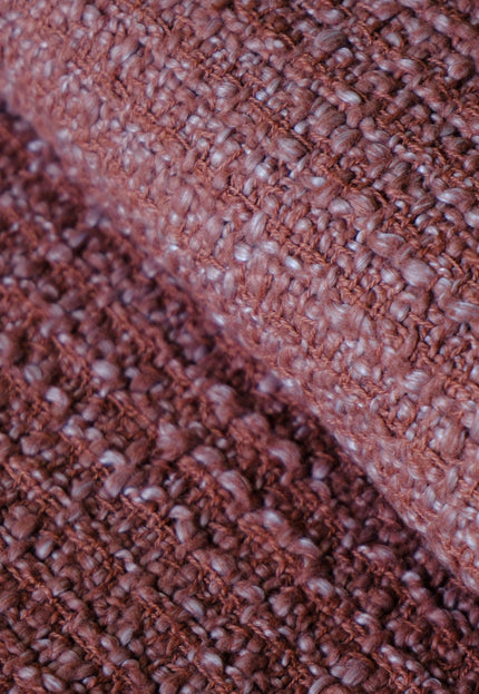Textured Wool-Cotton Blend Loop-Over Weave Fabric | 300 GSM | 46” Wide