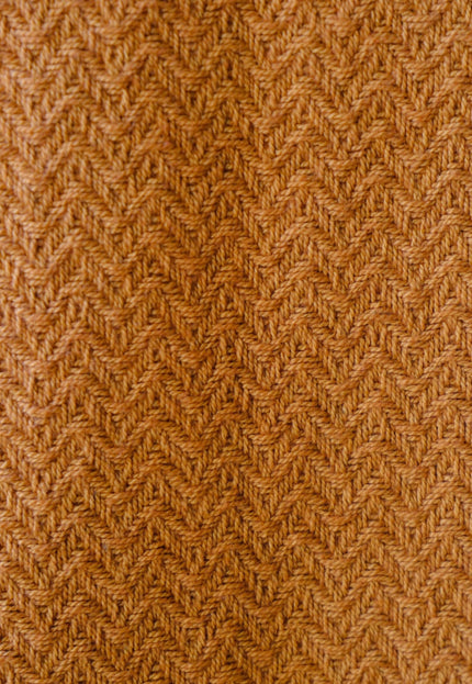 Handwoven Wool - Cotton Double Herringbone Fabric, 300 GSM, 46" Wide