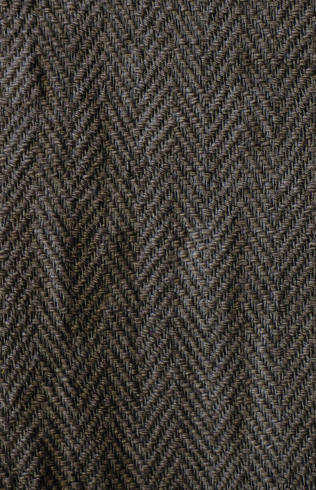 Handwoven Cotton Herringbone Fabric, 230 GSM, 48" Wide