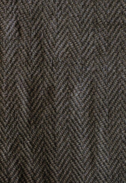 Handwoven Cotton Herringbone Fabric, 230 GSM, 48" Wide
