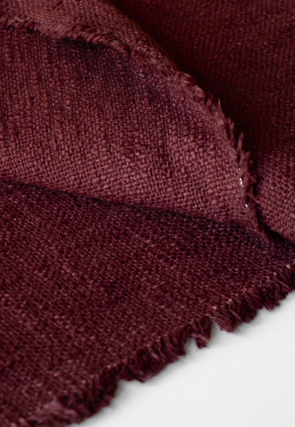 Handwoven Wool-Cotton Blend Slub Fabric | 270 GSM | 50” Wide