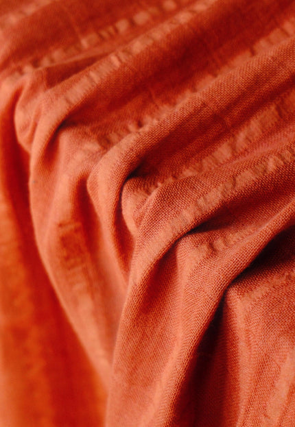 Double-Cloth Seersucker Pure Cotton Fabric, 58" Wide, 122 GSM