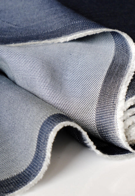 Tencel™ - Linen Denim Fabric, Navy Blue, 125 GSM Lightweight Twill, 54" inches wide