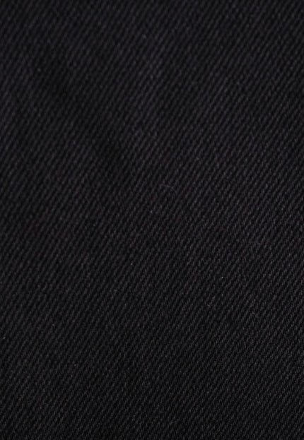 Jet Black Cotton Drill Fabric | 56" Wide | 350 GSM