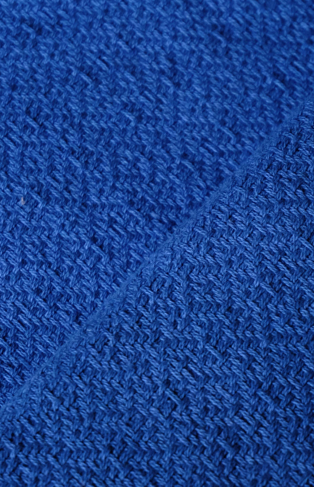 Zen Grid Weave Wool - Cotton Blended Fabric by the yard | 300 GSM | 54” Wide