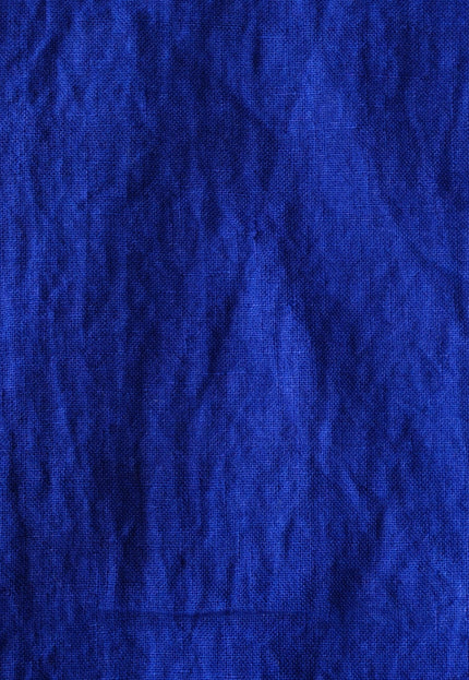 Pure Indigo Linen Fabric: 170 GSM, 45" Wide - By The Yard