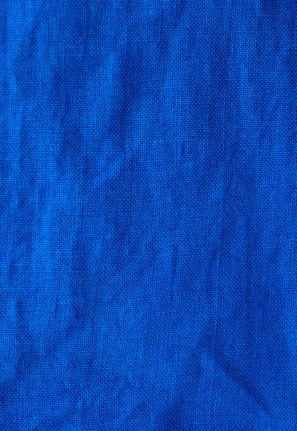 Pure Indigo Linen Fabric: 170 GSM, 45" Wide - By The Yard