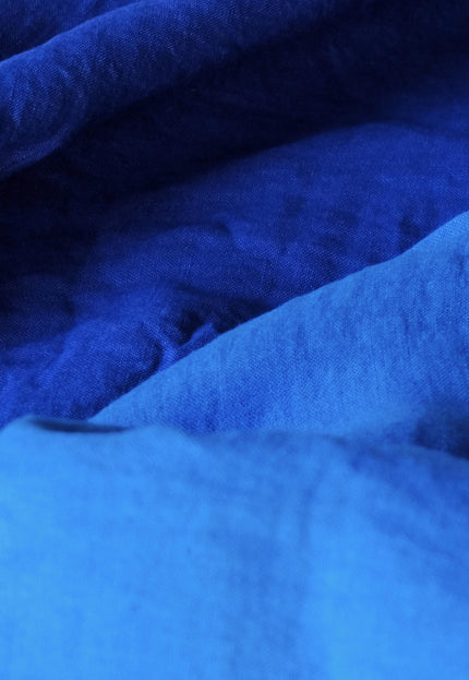 Pure Indigo Linen Fabric: 170 GSM, 45" Wide - By The Yard
