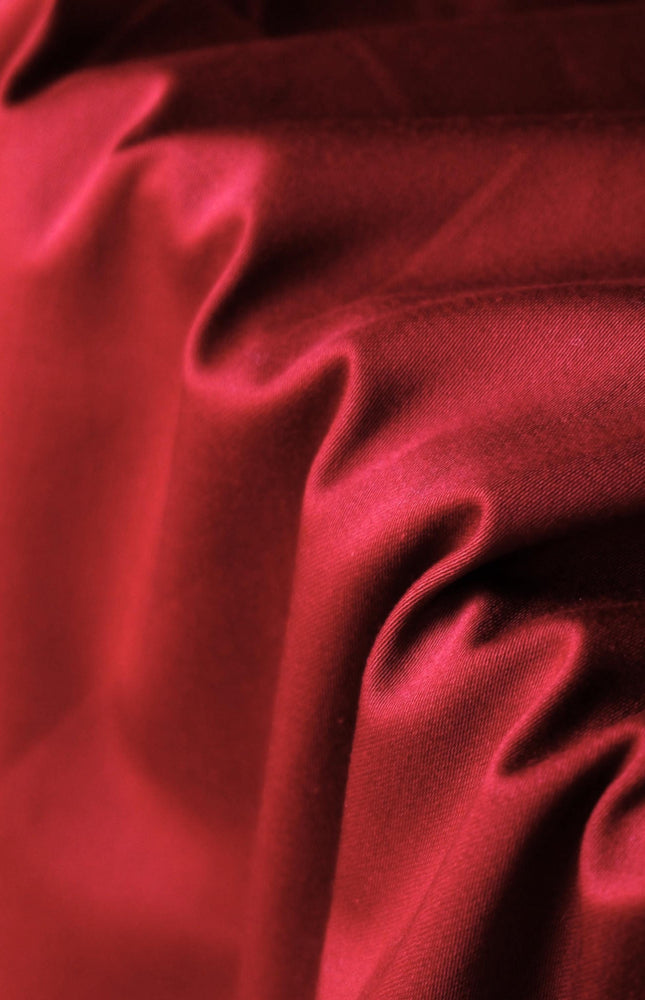 Pure Tencel™ Maroon Suiting Fabric by the yard, 56 inches wide, 245 GSM