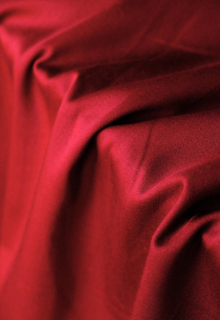 Pure Tencel™ Maroon Suiting Fabric by the yard, 56 inches wide, 245 GSM