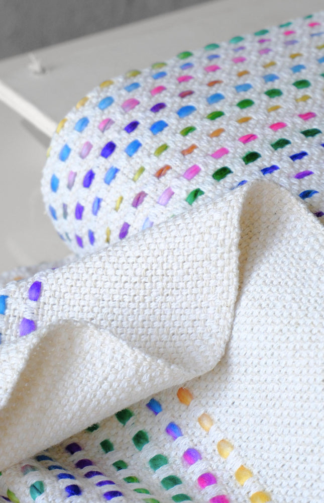 Rainbow Cotton-Wool Jacquard Fabric, 40" Wide, 630 GSM