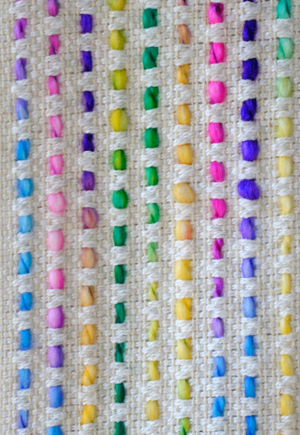 Rainbow Cotton-Wool Jacquard Fabric, 40" Wide, 630 GSM