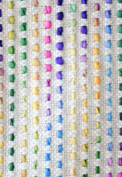 Rainbow Cotton-Wool Jacquard Fabric, 40" Wide, 630 GSM