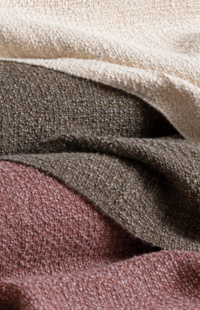 Textured Wool-Cotton Blend Loop-Over Weave Fabric | 300 GSM | 46” Wide