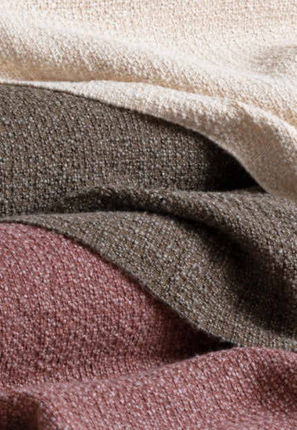 Textured Wool-Cotton Blend Loop-Over Weave Fabric | 300 GSM | 46” Wide