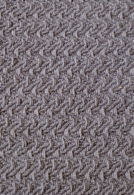 Handwoven Wool - Cotton Double Herringbone Fabric, 300 GSM, 46" Wide